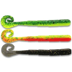 Westin Ned Worm Curltail 5cm 0,5g Floating Dark Water Mix 23 6 St. Ned-Gummiwurm