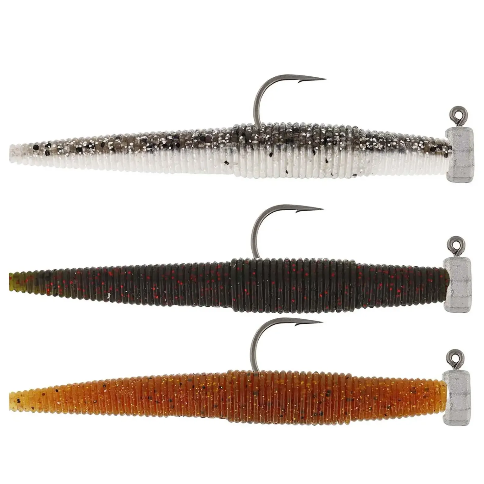 Westin Ned Worm R 'N R 7cm #2 2,5g Clear Water Mix 3Pcs Gummiwurm