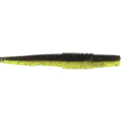 Westin Ned Worm Slim 5,5cm 1,5g Floating Black/Chartreuse 6 St. Ned-Gummiwurm