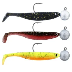 Westin Shadteez Slim R 'N R 5cm 3g #4 Dark Water Mix 17 3pcs Gummifischset