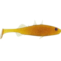 Westin Stanley The Stickleback Shadtail 5,5cm 1,5g Motoroil Gold 4pcs Gummifisch