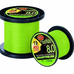 WFT KG 8.0 chartreuse 15KG 0,12 – geflochtene Angelschnur – BEST OF Wunschlänge