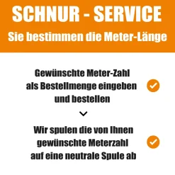 WFT KG 8.0 Yellow 13kg 0,10mm geflochtene Angelschnur Wunschlänge