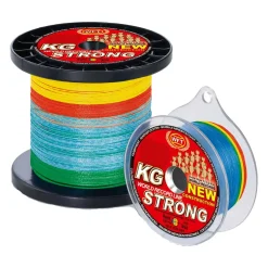 WFT KG Strong Exact 22Kg 0,18mm 250m Multicolor Geflochtene Angelschnur