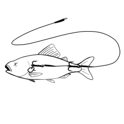 Zeck Dead Bait Twin Treble #4 Rig gebundenes Vorfach