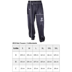 Zeck Rain Trousers XL Regenhose