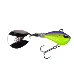 Zeck Rogue Runner 10g Purple Chartreuse Jig Spinner